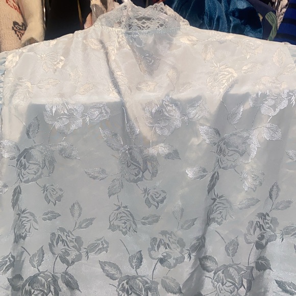 Elegant St Michael vintage jacquard print lace detail long sleeve knee length - Picture 7 of 8